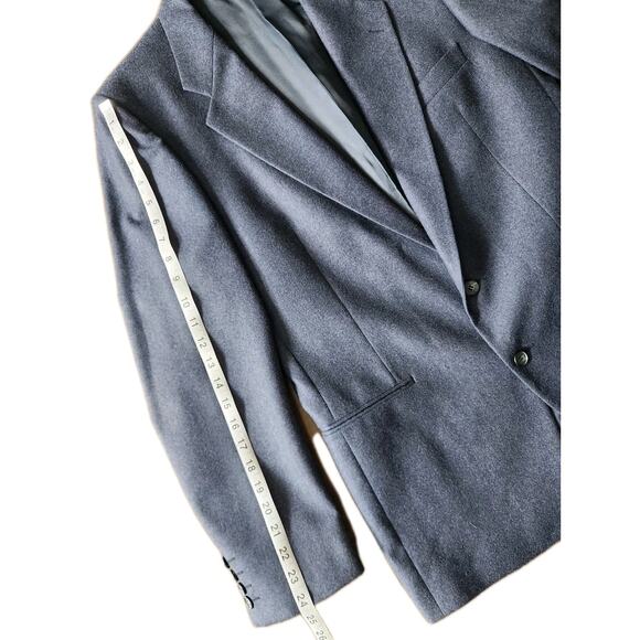 Yves Saint Laurent YSL Designer Navy Wool Blazer Sport Coat Men's Size 40R - Picture 10 of 10